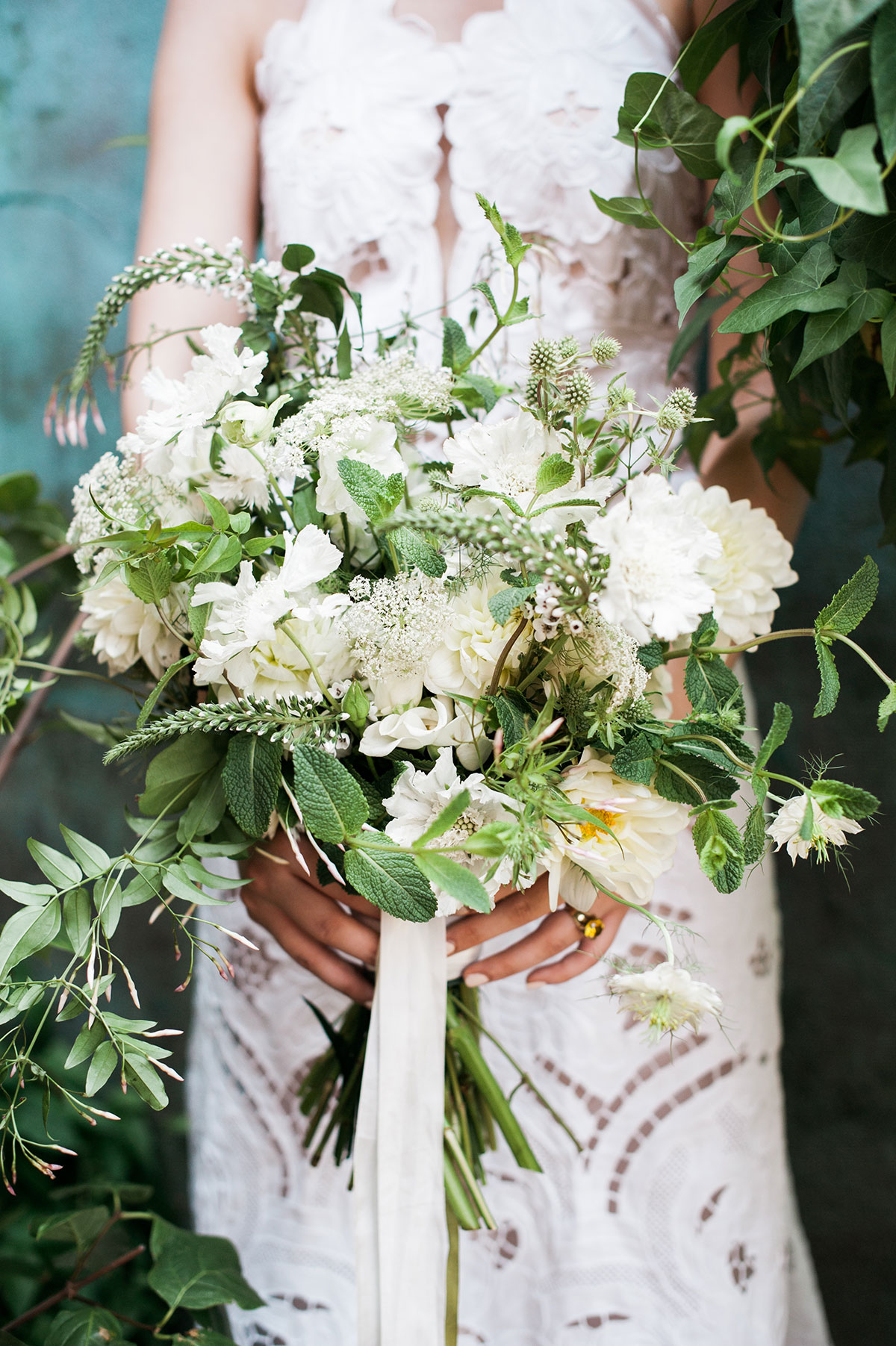Brooklyn wedding; simple; raw modern aesthetic; natural beauty; bohemian bride; New York Wedding; minimal; white; green and gold; dancing and dessert; Christina Lilly Photography; Lovely Bride; Ivy & Aster; Rue De Seine; Sarah Seven; Bella Figura; My Moon Restaurant and Event Space